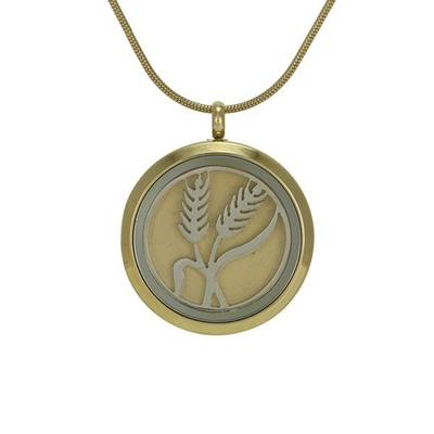 Classic Wheat Cremation Pendant II